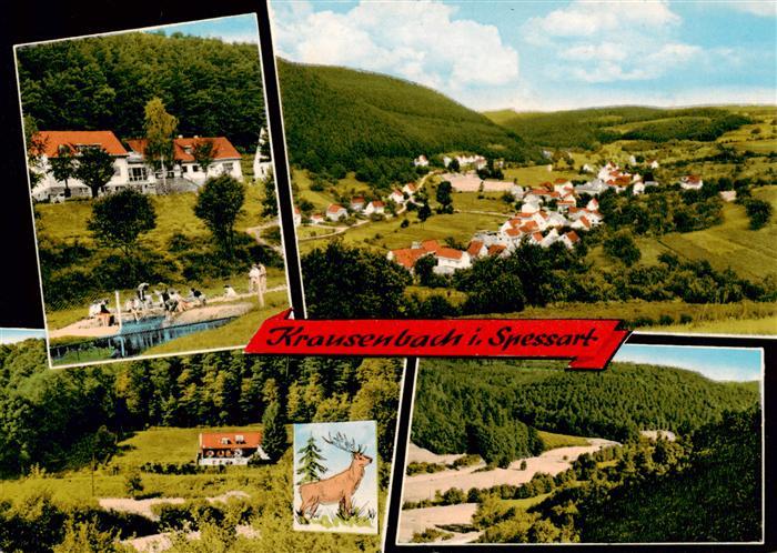 Krausenbach Dammbach Gasthaus Pension Zum Loewen Panorama