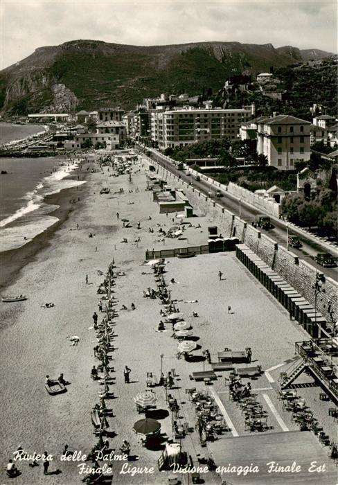 Finale Ligure IT Visione spiaggia Finale Est
