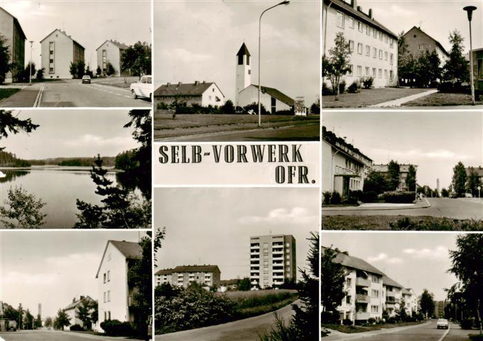 Selb Oberfranken Bayern Teilansichten Kirche
