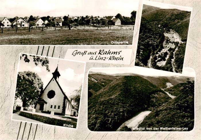 Rahms Neustadt Wied Ortspartie Kirche Wiedtal Fliegeraufnahme