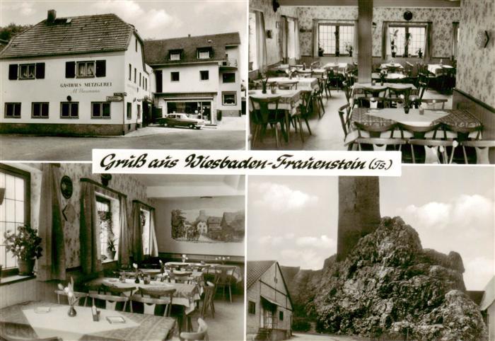 Frauenstein  Wiesbaden Gasthaus Metzgerei zur Rose