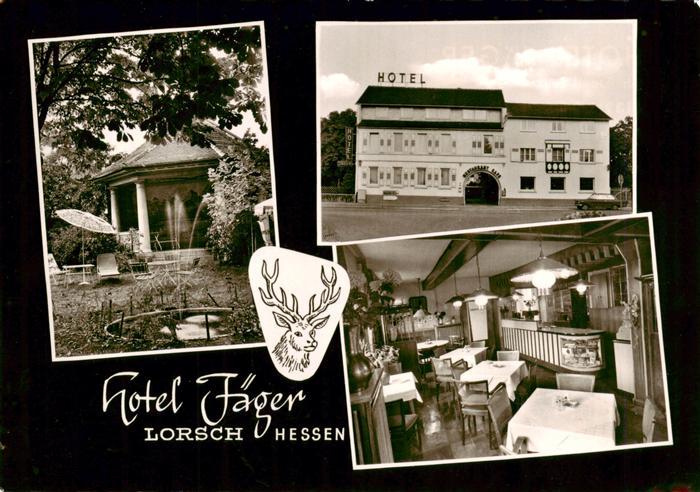 Lorsch Hessen Hotel Jaeger Restaurant Garten Pavillon