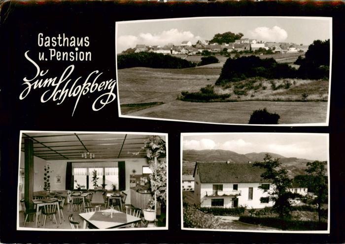 Ruppertsecken Gasthaus Pension Zum Schlossberg Gaststube Panorama