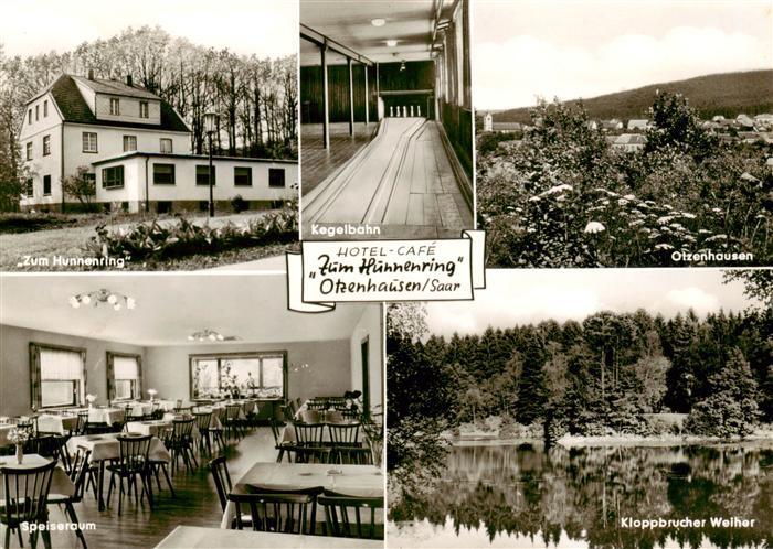 Otzenhausen Saar Nonnweiler Hotel Cafe Zum Hunnenring Kegelbahn Panorama Speiser