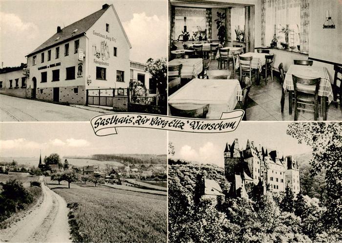 Wierschem Gasthaus Zur Burg Eltz Pension Gastraum Burg