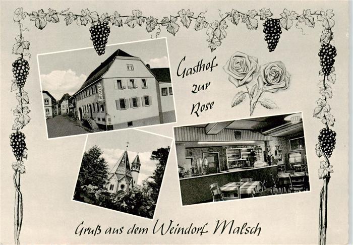 Malsch Wiesloch Heidelberg Gasthof zur Rose Gastraum