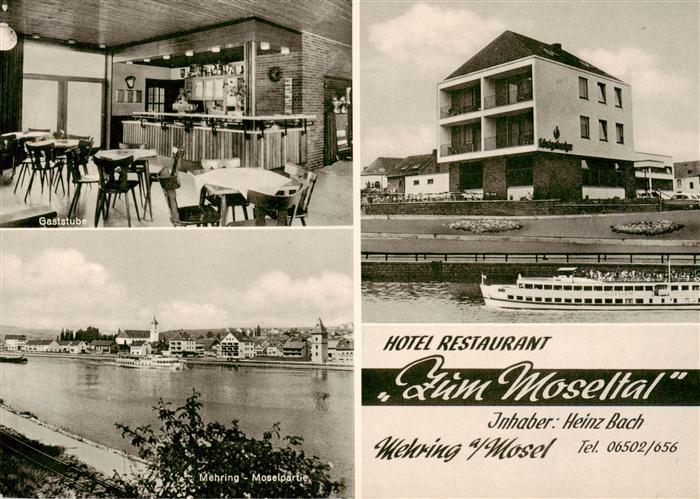 Mehring Mosel Gaststube Hotel Restaurant Zum Moseltal Moselpartie