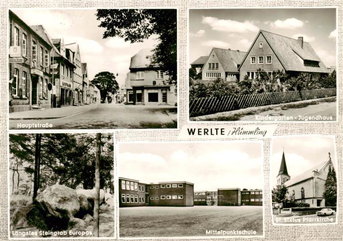 Werlte Emsland Hauptstrasse Kindergarten Jugendhaus Laengstes Steingrab Europas