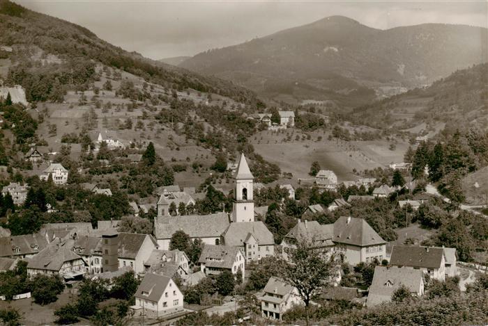Ottenhoefen Schwarzwald Panorama mit Kirche