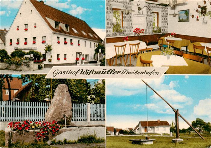 Theilenhofen Gasthof Wissmueller Gaststube Brunnen Ziehbrunnen