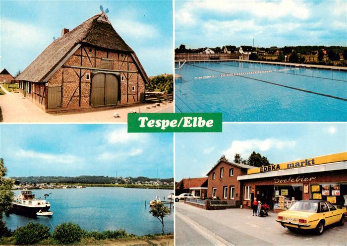 Tespe Scheune Schwimmbad Elbepartie Edeka Markt