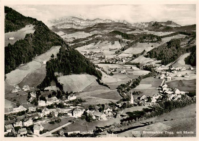 Brunnadern SG Fliegeraufnahme mit Saentis