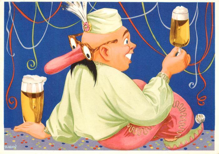 Bad Godesberg Biertrinker Karikatur