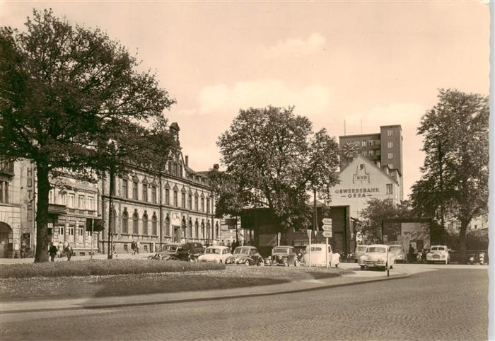 Gera Post und Hochhaus am Puschkinplatz