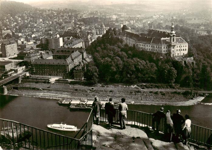 Decin Tetschen-Bodenbach Boehmen CZ Pohled na mesto