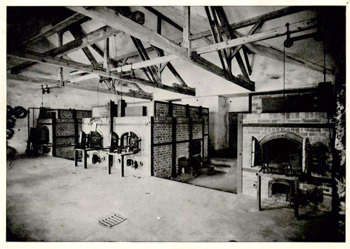 Dachau Ofenraum des neuen Krematoriums