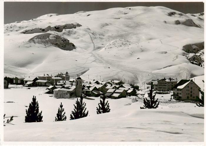 Bivio Panorama Wintersportplatz am Julierpass