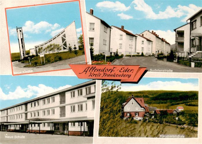 Allendorf Eder Kirche Sudetenstrasse Schule Kaemmersmuehle