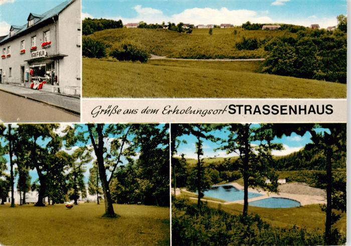 Strassenhaus Panorama Erholungsort Lebensmittel-Laden