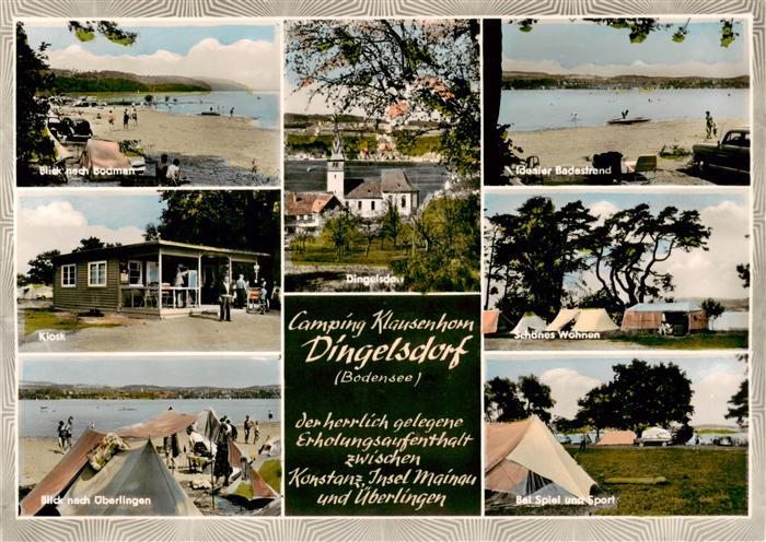 Dingelsdorf Camping Klausenhorn Strand Bodensee Blick nach ueberlingen Kiosk