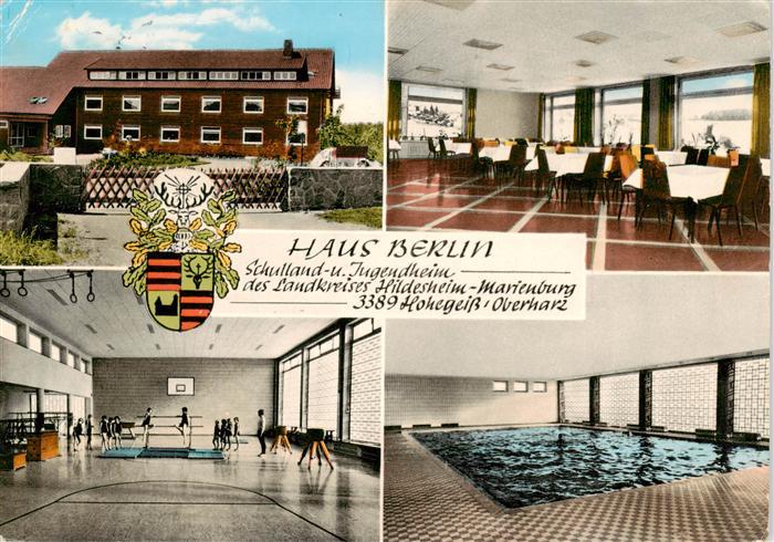 Marienburg Hildesheim Haus Berlin Schulland- und Jugendheim Speisesaal Hallenbad