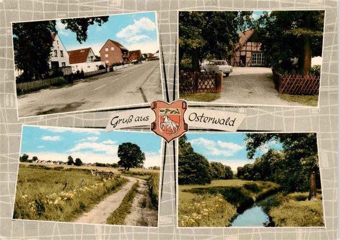 Osterwald Unterende Hauptstrasse Auf der Brokel Dorfansicht Partie an der Auter