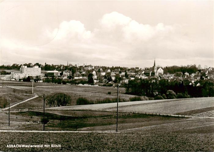 Asbach Westerwald Panorama Blick zur Kamillus-Klinik