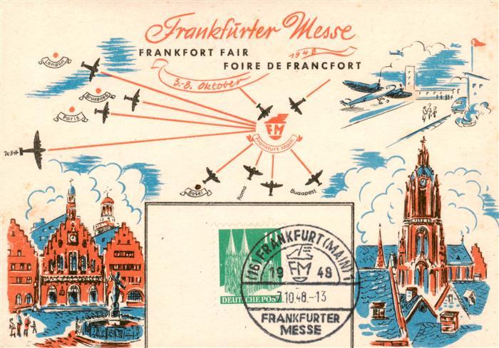 Frankfurt Main Frankfurter Messe Sonderstempel Kuenstlerkarte