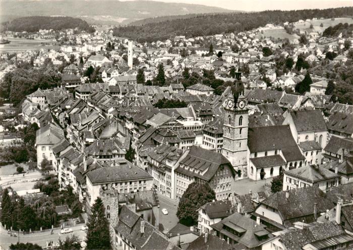 Zofingen AG Stadtpanorama mit Kirche
