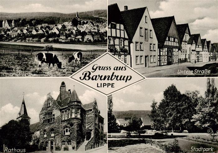 Barntrup Panorama Rathaus Untere Strasse Stadtpark