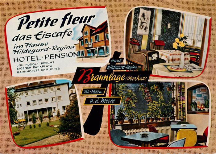 Braunlage Harz Petite fleur Eiscafe Pescht im Hause Hildegard Regina Hotel Pensi
