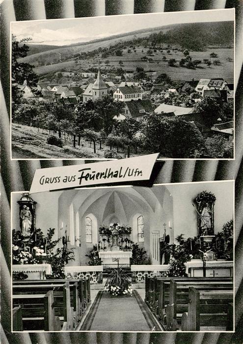 Feuerthal Hammelburg Bad Kissingen Panorama Kirche Inneres