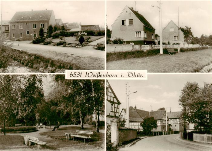 Weissenborn Bad Klosterlausnitz Blick zum Rathaus Neubauten Ehrenhain Karl Liebk