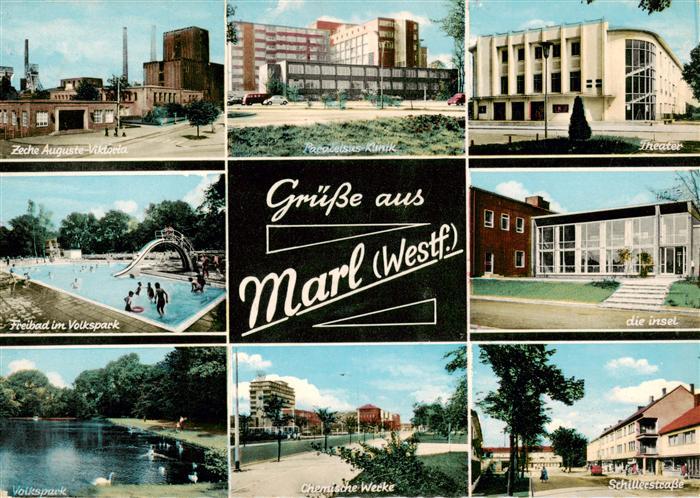 Marl Westfalen Zeche Auguste Viktoria Paracelsus Klinik Theater Freibad Die Ins