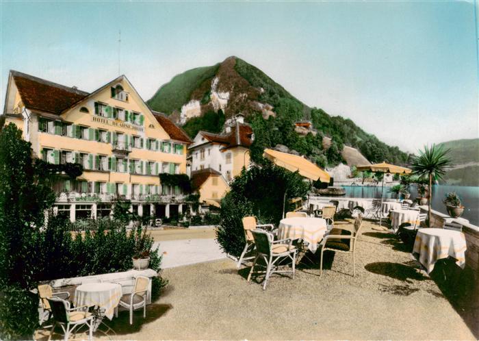 Gersau Vierwaldstaettersee SZ Hotel Beau Sejour Terrasse