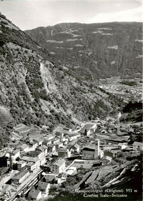 Campocologno GR Confine Italo Svizzero