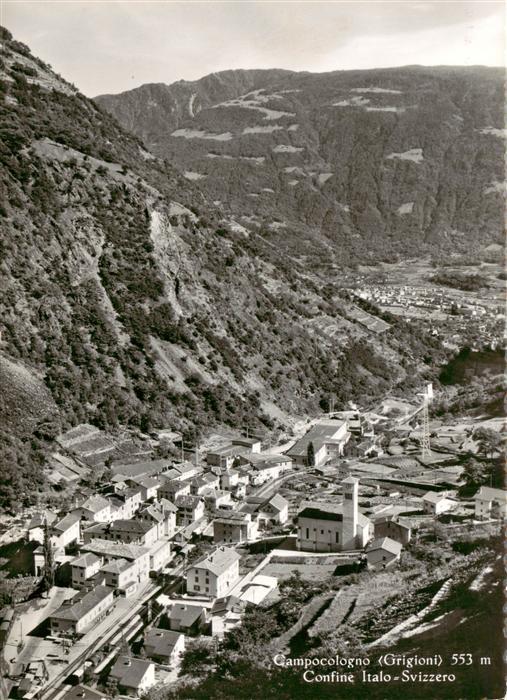 Campocologno GR Confine Italo Svizzero