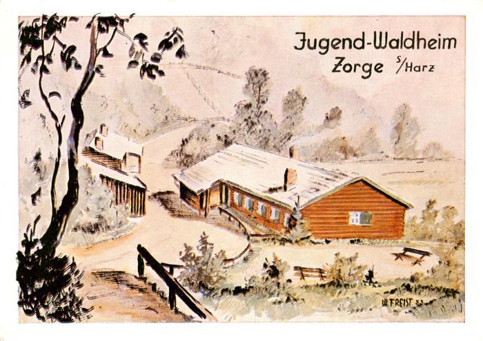 Zorge Harz Jugend Waldheim Illustration