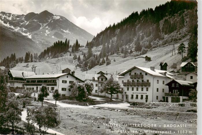 Badgastein AT Hotel Mitteregger Thermalkuren Wintersport Alpen