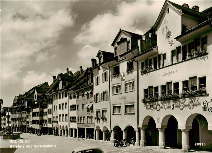 Wil SG Hofplatz mit Gerichtshaus
