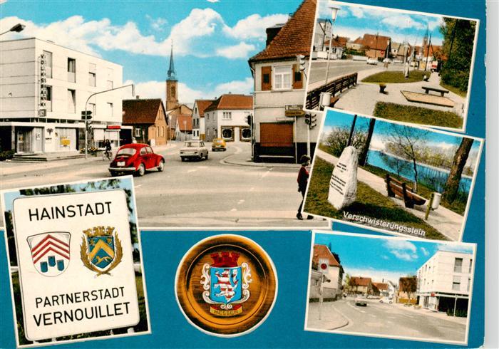 Hainstadt Hanau Hessen Motive Zentrum Uferpromenade am Main Gedenkstein Verschwi