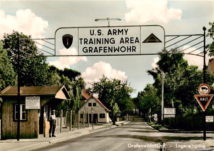 Grafenwoehr Truppenuebungsplatz U.S. Army Training Area Lagereingang
