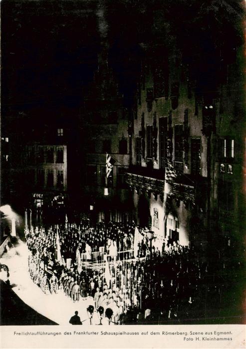 Frankfurt Main Freilichtauffuehrungen des Frankfurter Schauspielhauses auf dem R