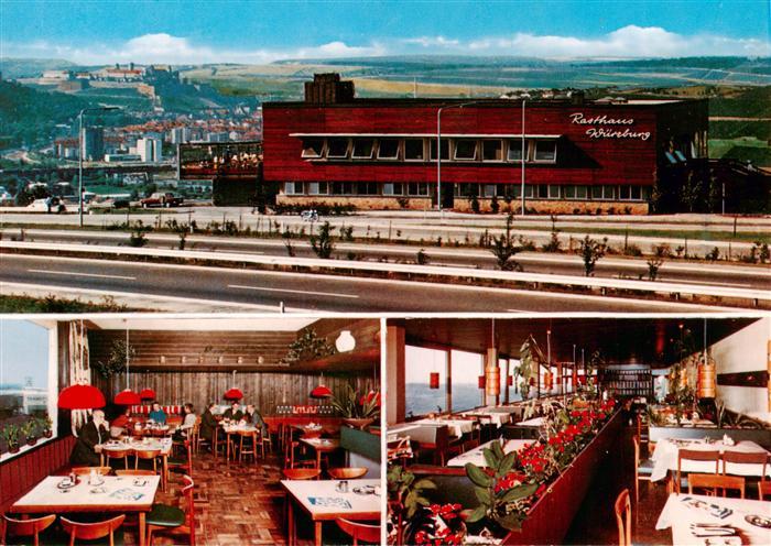 Wuerzburg Bayern Bundesautobahn Rasthaus Wuerzburg Gastraeume