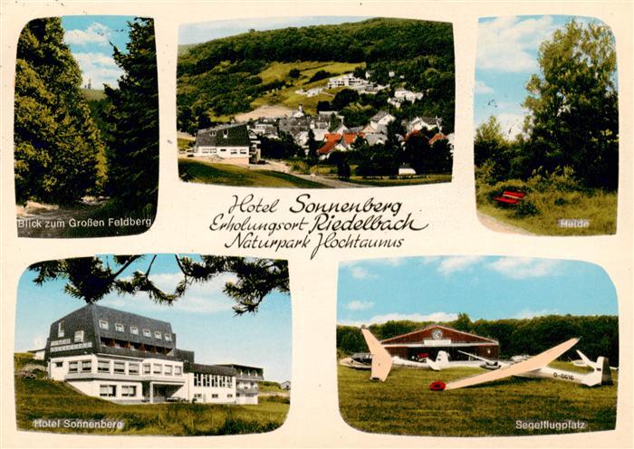 Riedelbach Weilrod Blick zum Grossen Feldberg Panorama Heide Hotel Sonnenberg Se