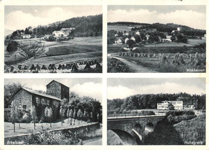 Au Siegkreis Windeck Hohegrete mit Umgebung Wickhausen Bibelsaal Erholungsheim H