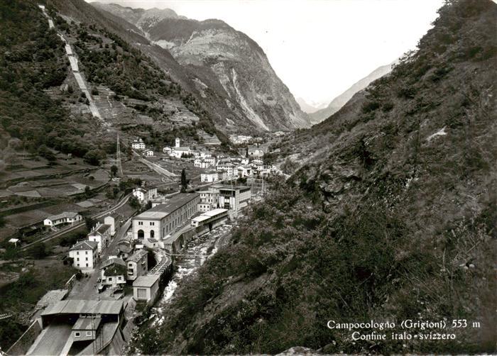 Campocologno GR confine italo svizzero