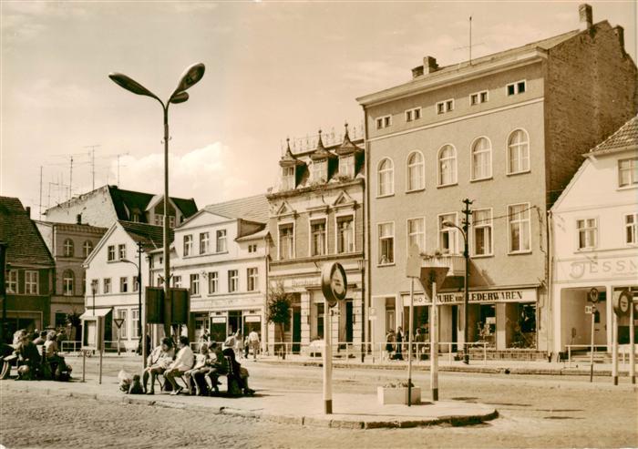 Ueckermuende Mecklenburg Vorpommern Bushaltestelle