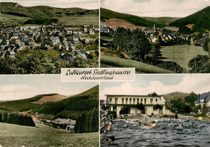 Siedlinghausen Winterberg Fliegeraufnahme Panorama Schwimmbad