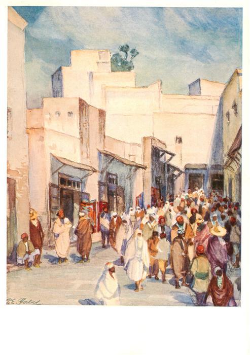 Tetuan Tetouan Maroc Ortsmotiv Kuenstlerkarte